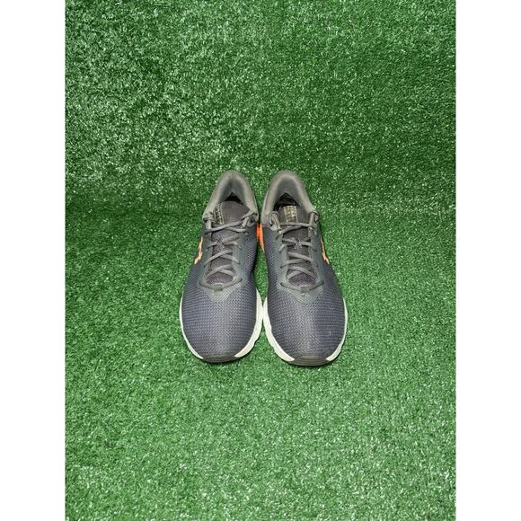 Under Armour Gray and Orange Athletic Shoes Size 4E - Picture 6 of 9